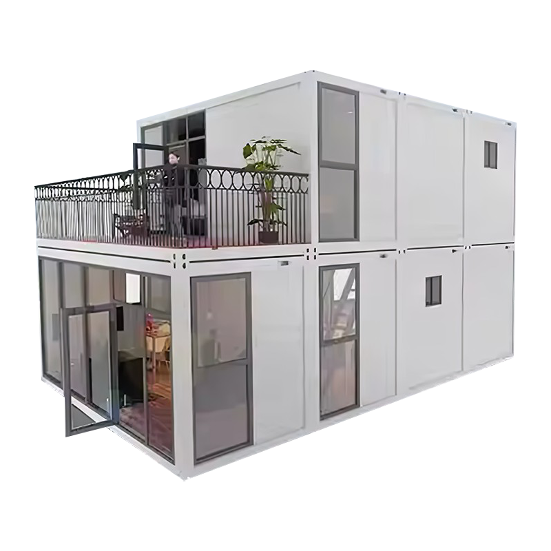 İki Katlı Cam Konteyner Ev